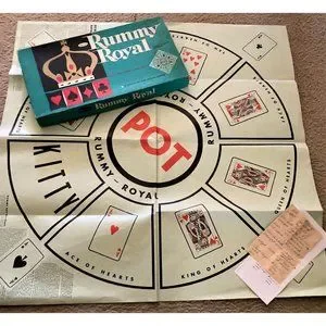 Royal Rummy Mat Whitman | Games | Vintage Rummy Royal Game By Whitman 962 Table Sized ...